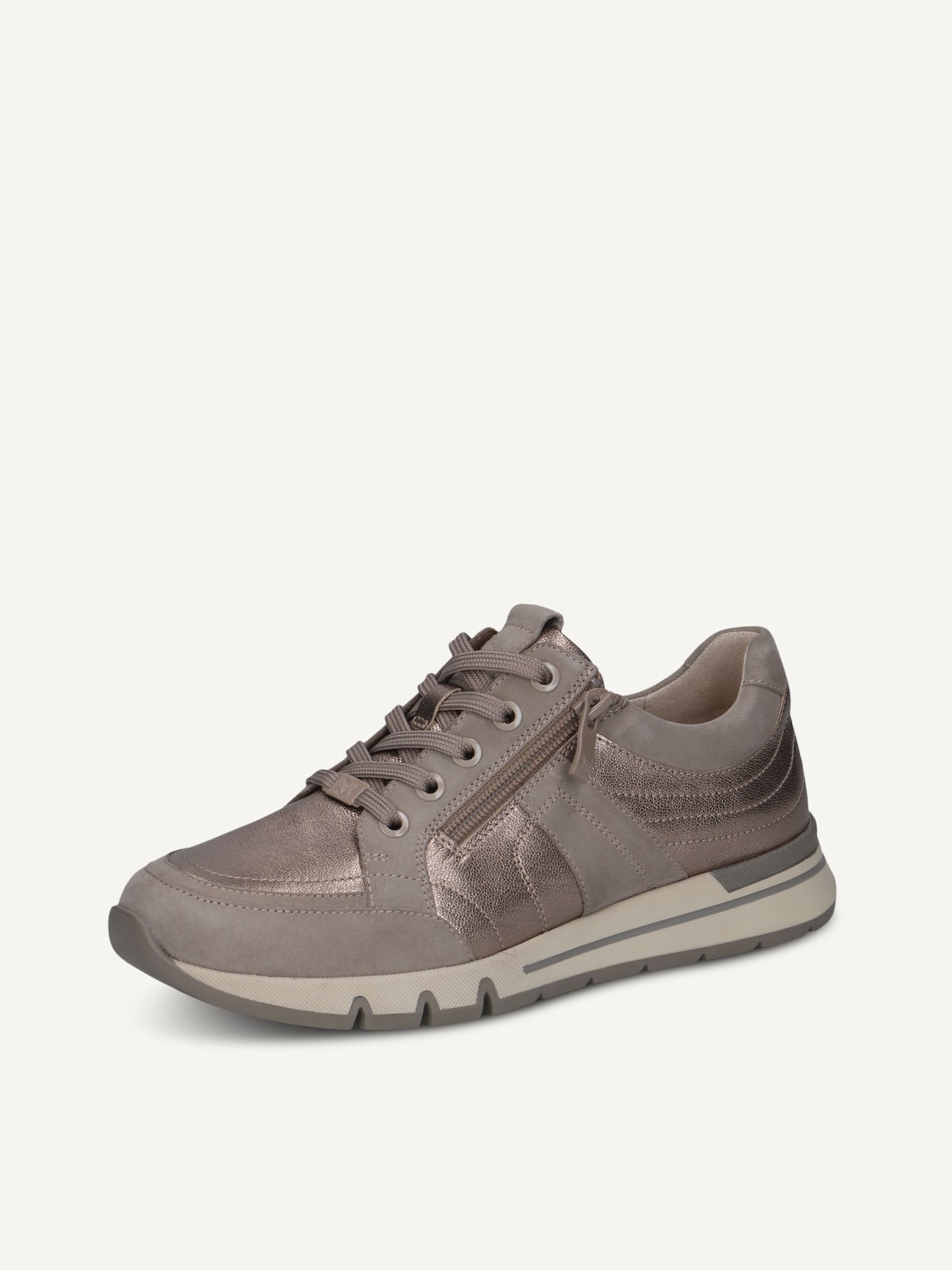 Caprice, Ledersneaker - beige TAUPE COMB, Bild 2 von 5