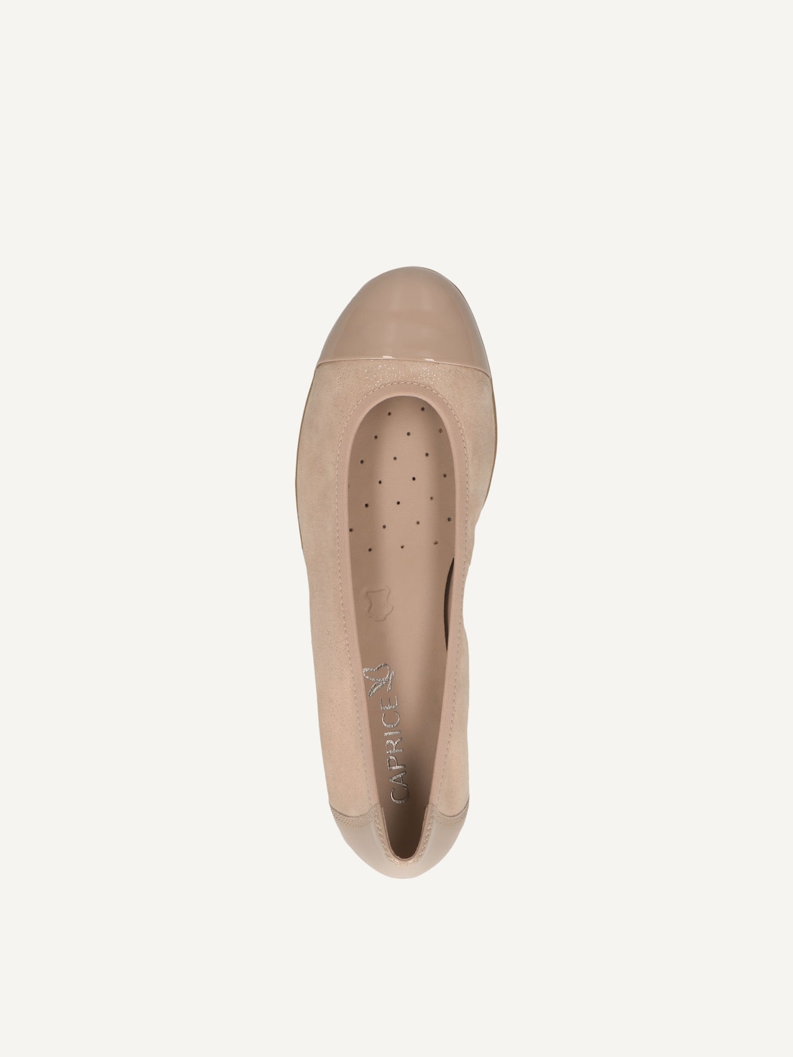 Caprice, Leather Ballerina - beige SAND COMB, image 5 of 5