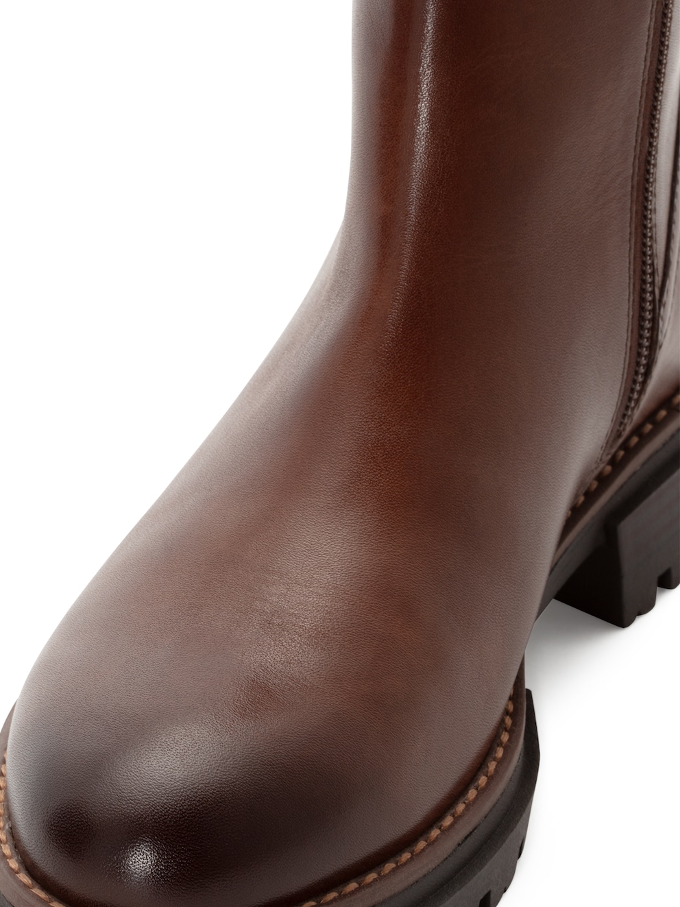 Marco Tozzi, Leren Chelseaboot - bruin CHESTNUT COMB, afbeelding 4 van 6