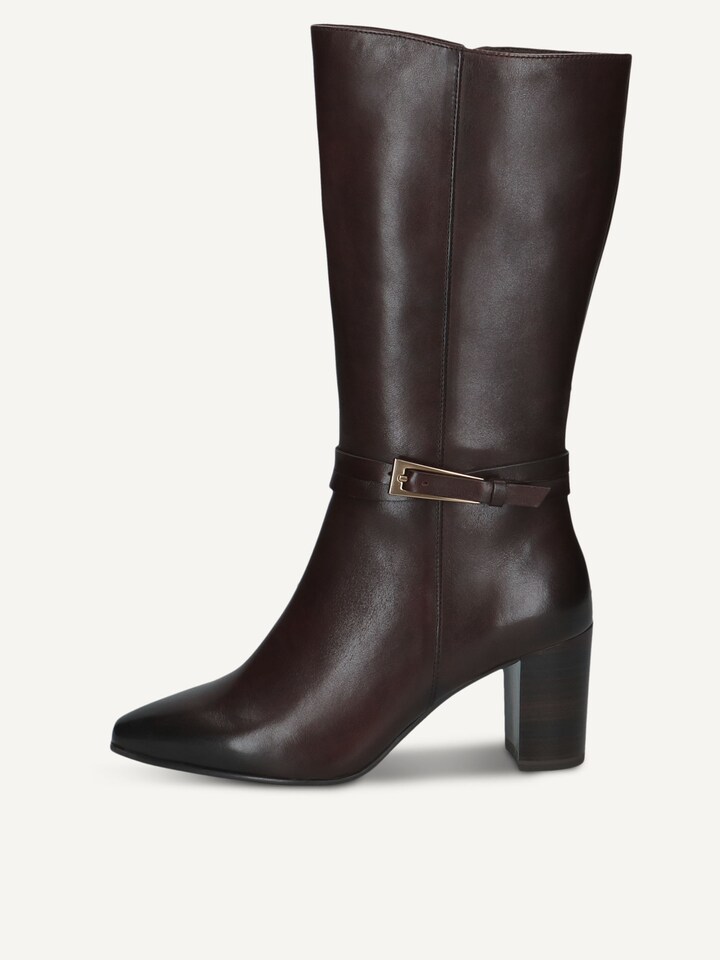Caprice, Bottine en cuir - marron DK BROWN NAPPA
