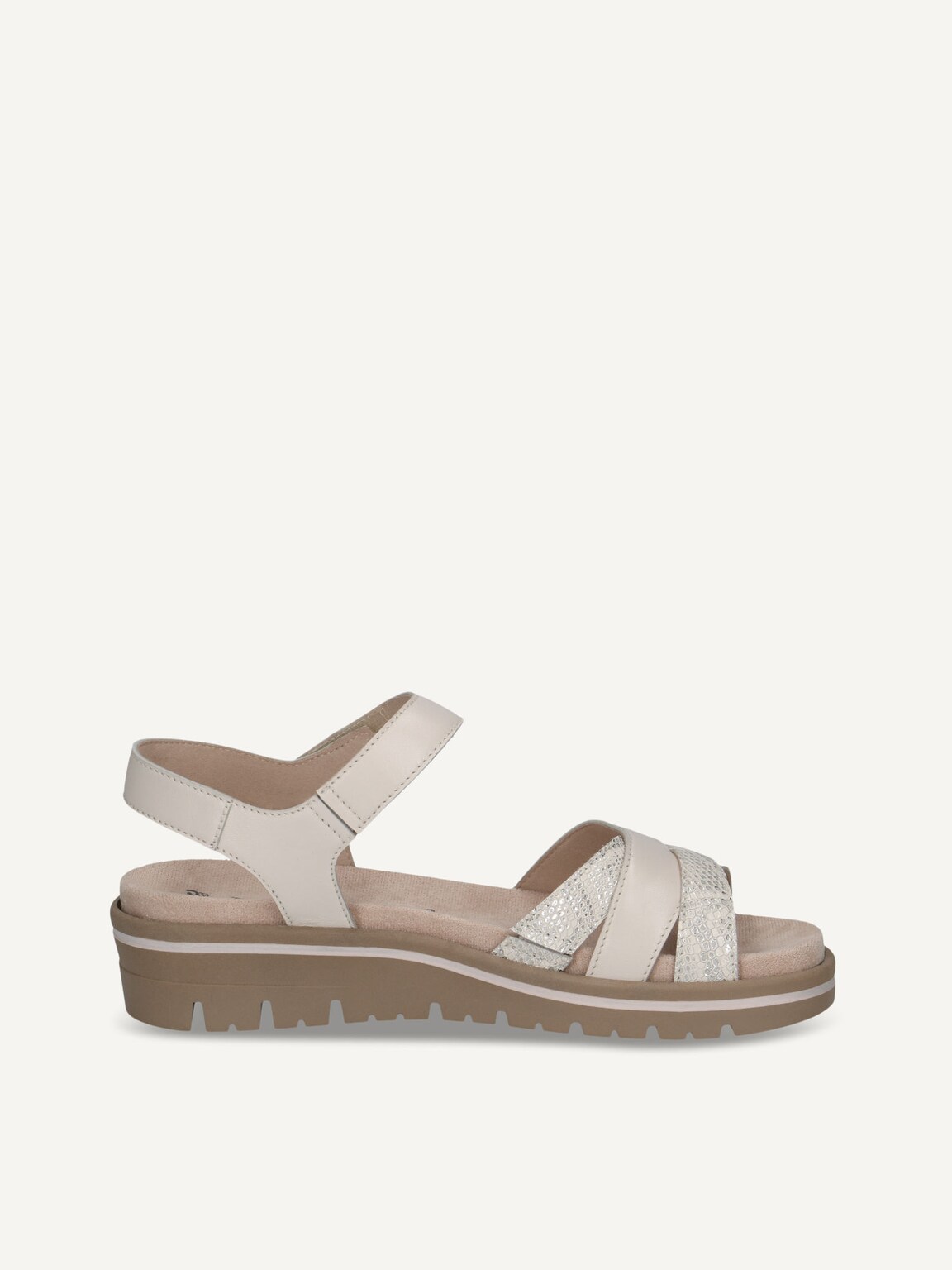 Caprice, Leather Sandal - white OFFWHITE COMB, image 4 of 6