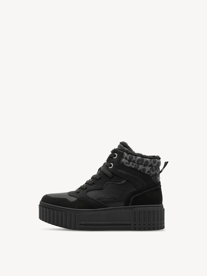 Marco Tozzi, Bootie - black warm lining, BLACK COMB