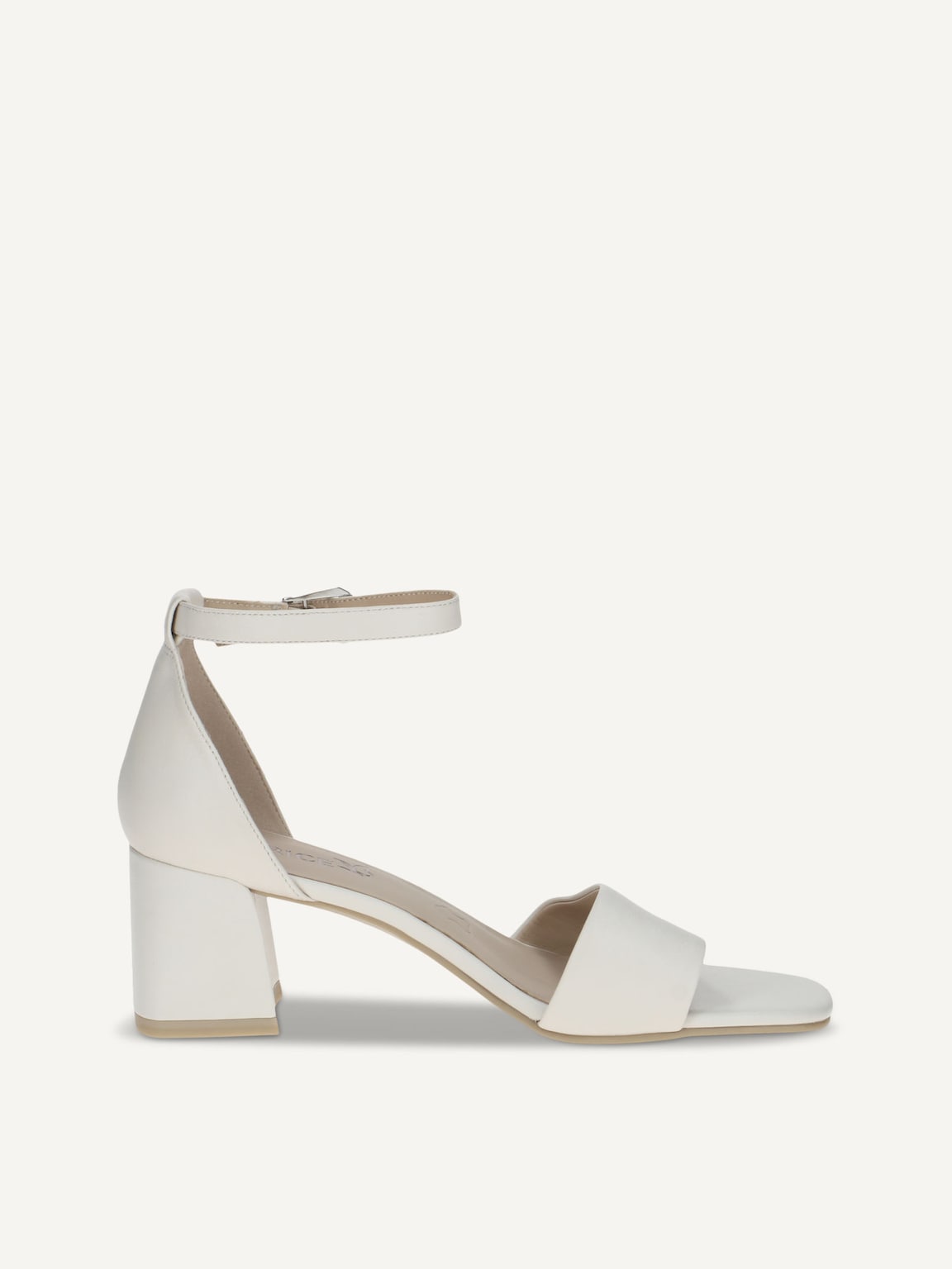 Caprice, Leather Heeled sandal - white OFFWHITE NAPPA, image 3 of 5
