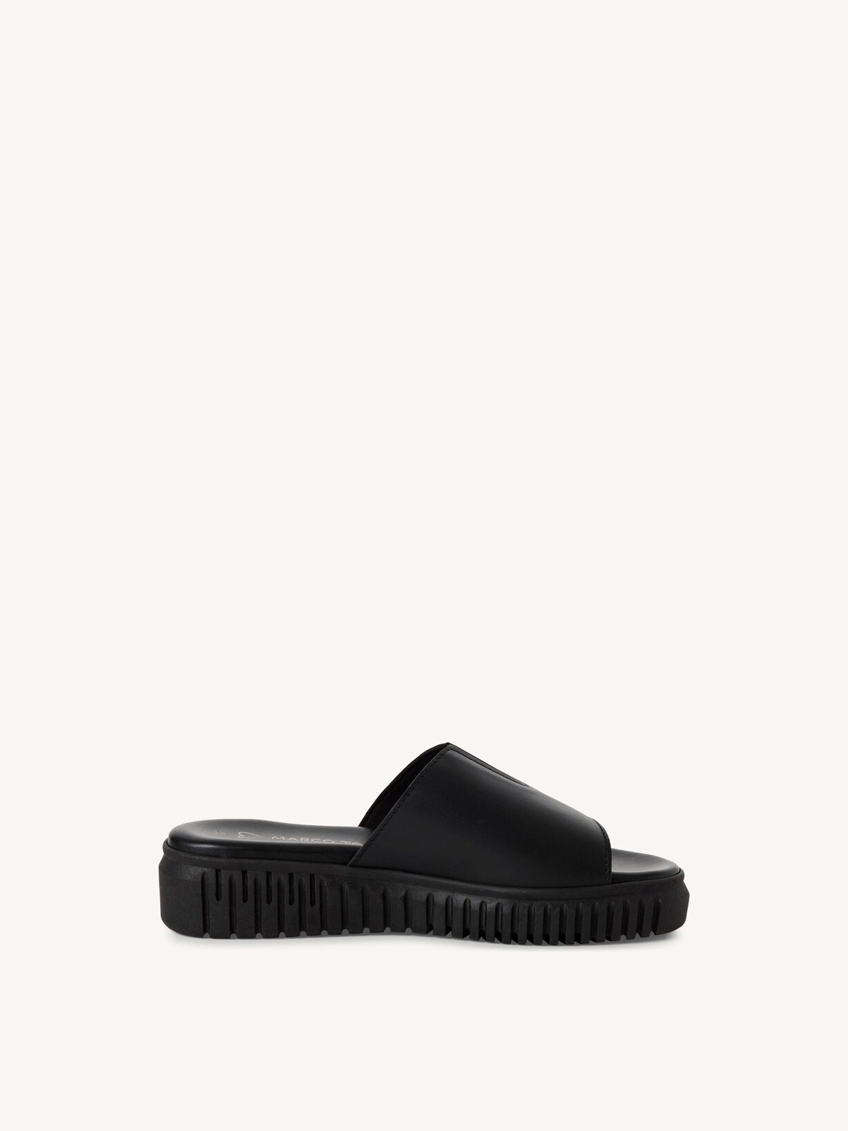 Marco Tozzi, Læder pantolette - sort BLACK, billede 6 af 6