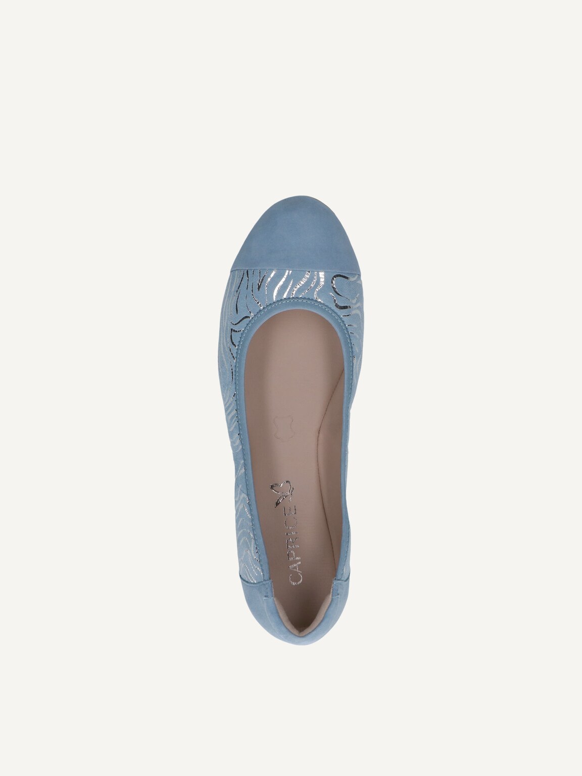 Caprice, Leather Ballerina - blue BLUE COMB, image 6 of 6