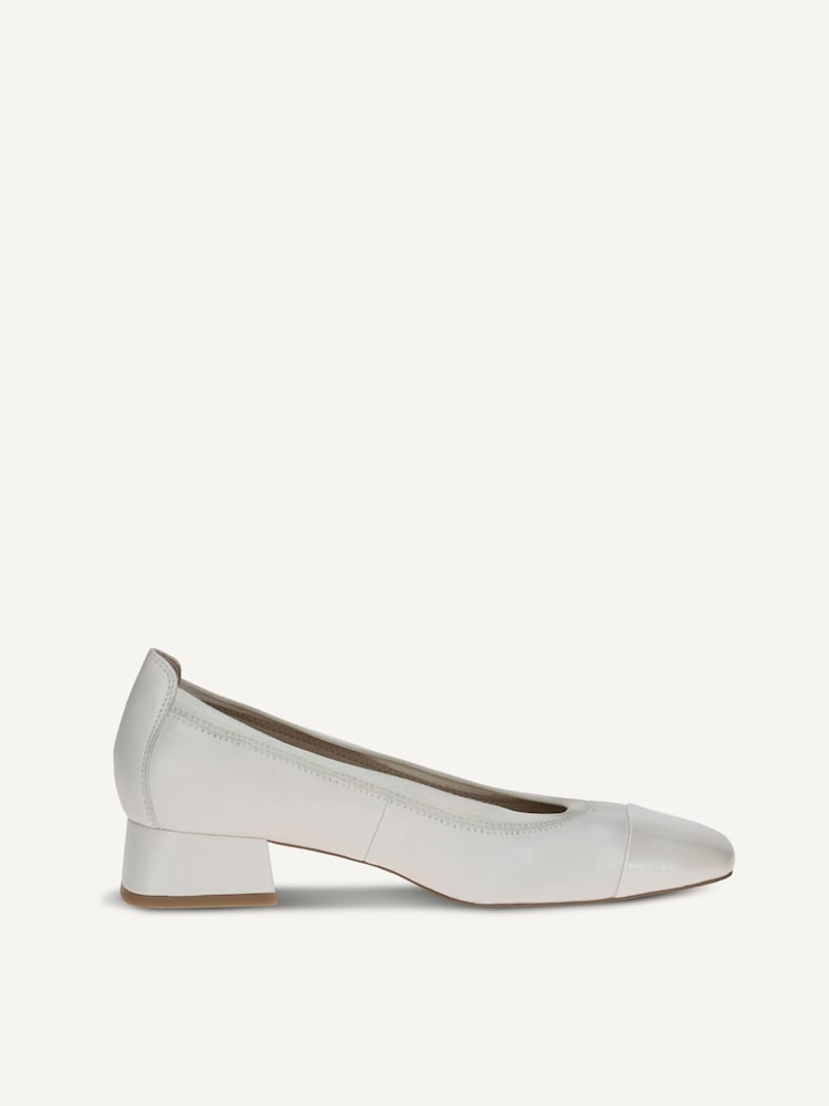 Caprice, Escarpin en cuir - blanc OFFWHITE COMB, image 3 sur 5