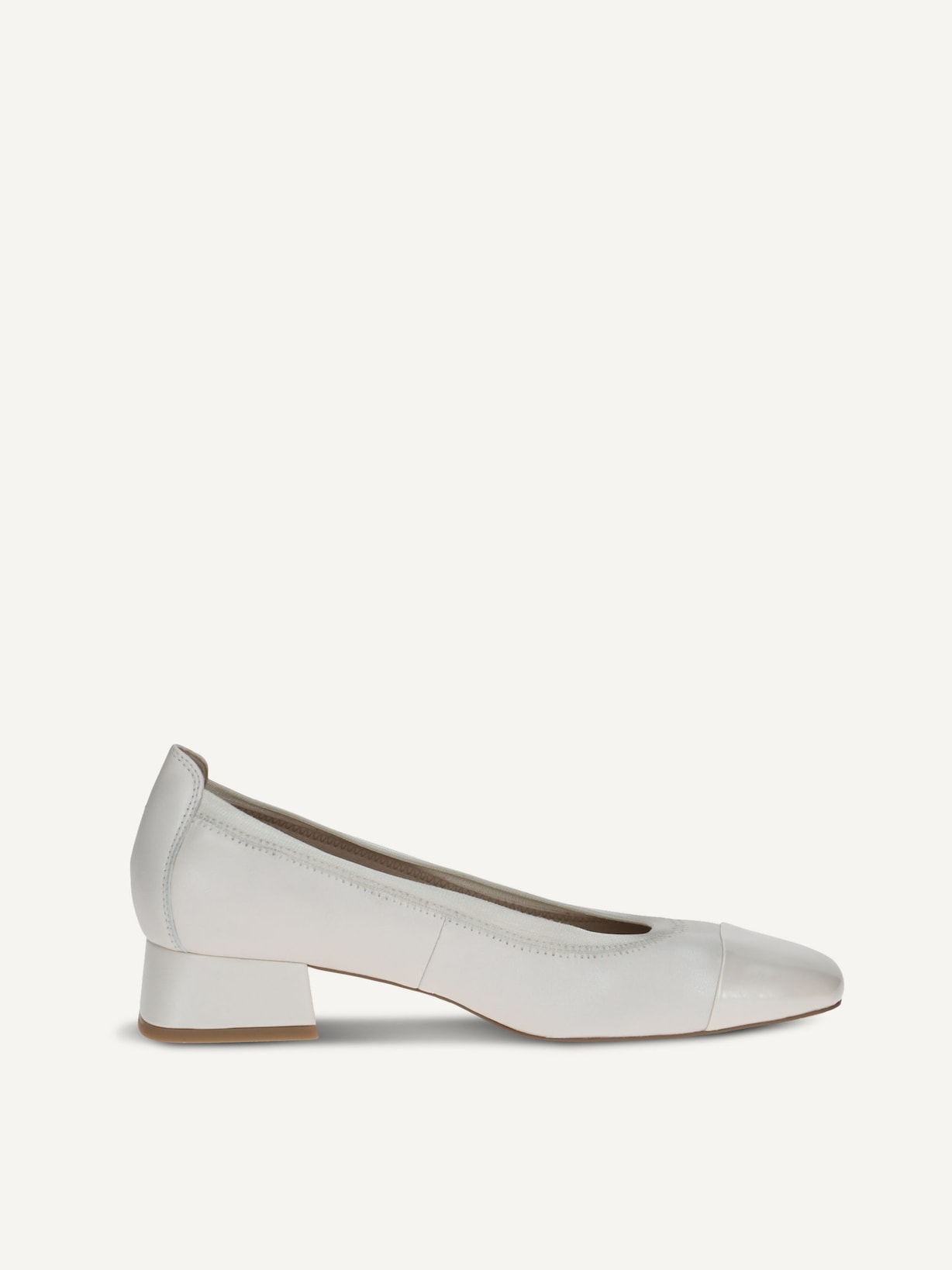 Caprice, Escarpin en cuir - blanc OFFWHITE COMB, image 3 sur 5