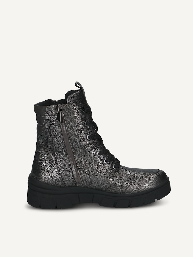 Caprice, Lederstiefelette - grau DK GREY METAL., Bild 3 von 5