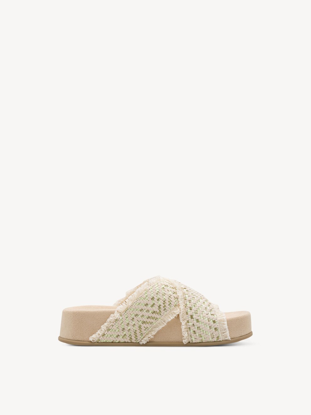 Marco Tozzi, Klapki - beżowy BEIGE COMB, obraz 6 z 6