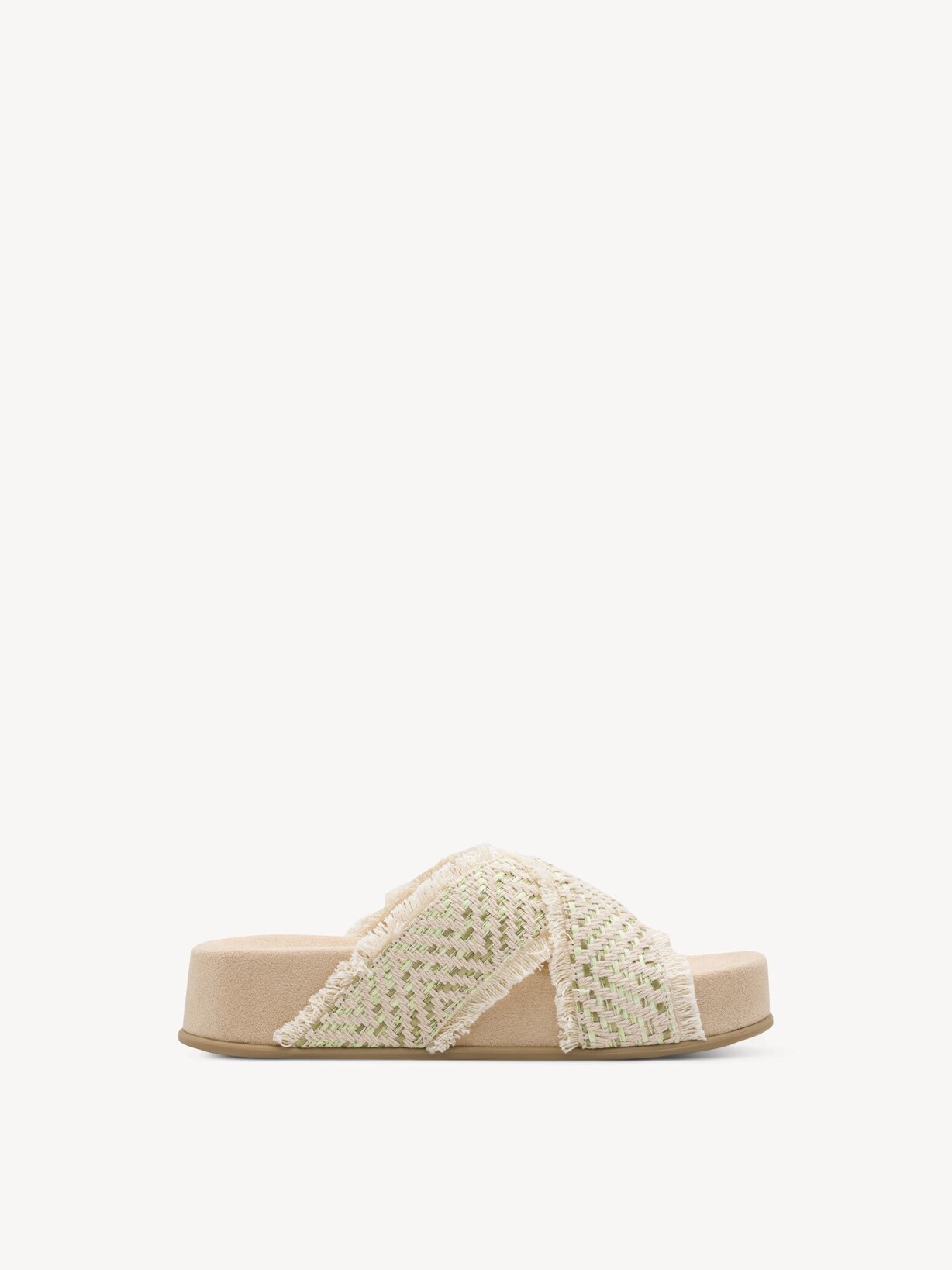 Marco Tozzi, Klapki - beżowy BEIGE COMB, obraz 6 z 6