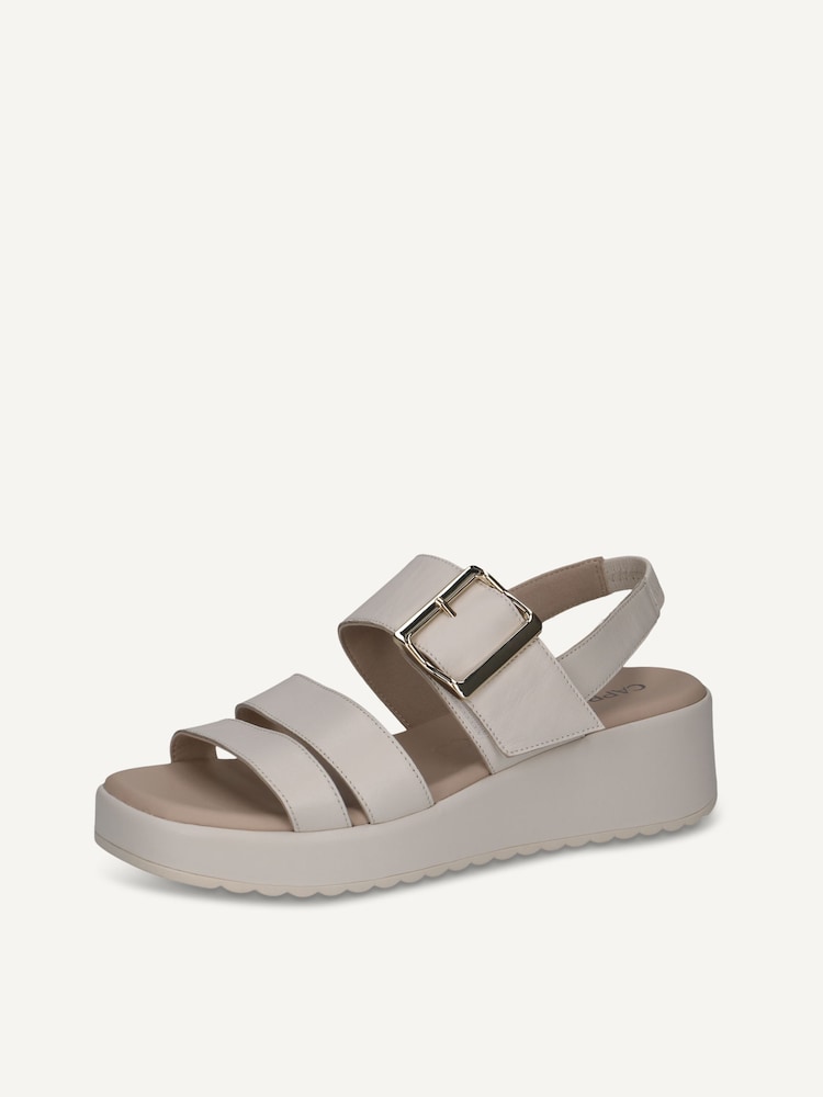 Caprice, Sandale en cuir - blanc OFFWHITE NAPPA, image 3 sur 6