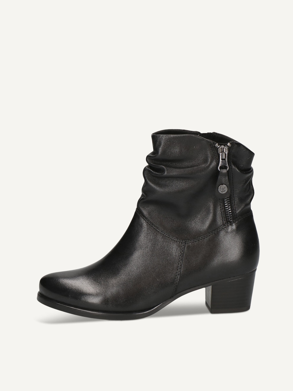 Caprice, Bottine en cuir - noir BLACK SOFTNAP., image 1 sur 5