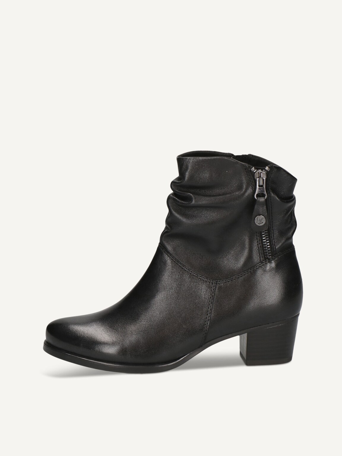 Caprice, Leather Bootie - black BLACK SOFTNAP., image 2 of 5
