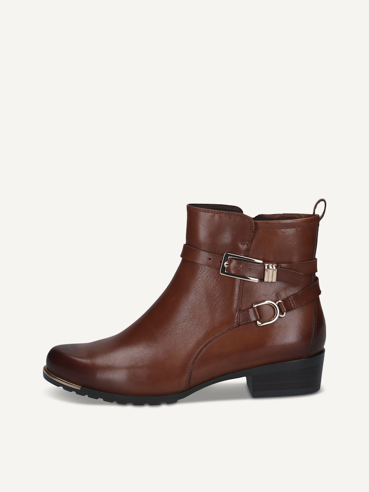 Caprice, Lederstiefelette - braun COGNAC NAPPA