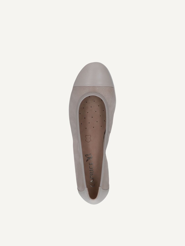 Caprice, Ballerine en cuir - gris LT.GREY COMB, image 4 sur 5