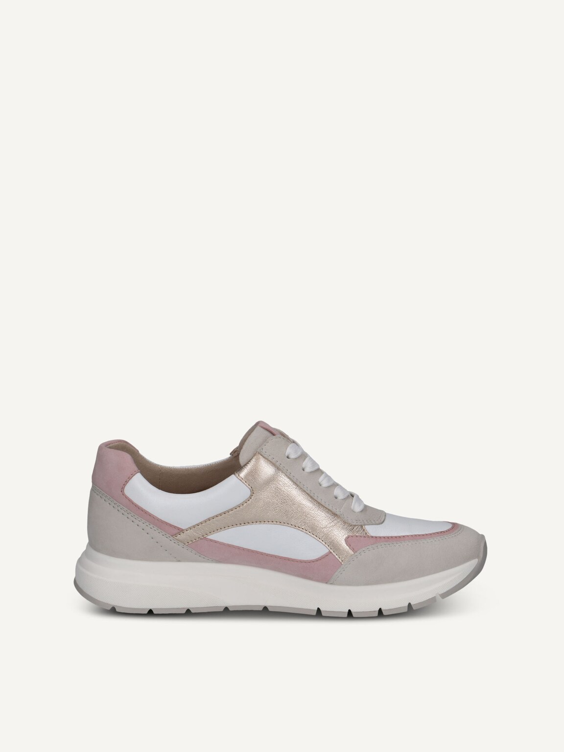 Caprice, Leather Sneaker - white OFFW PERL COM, image 3 of 5