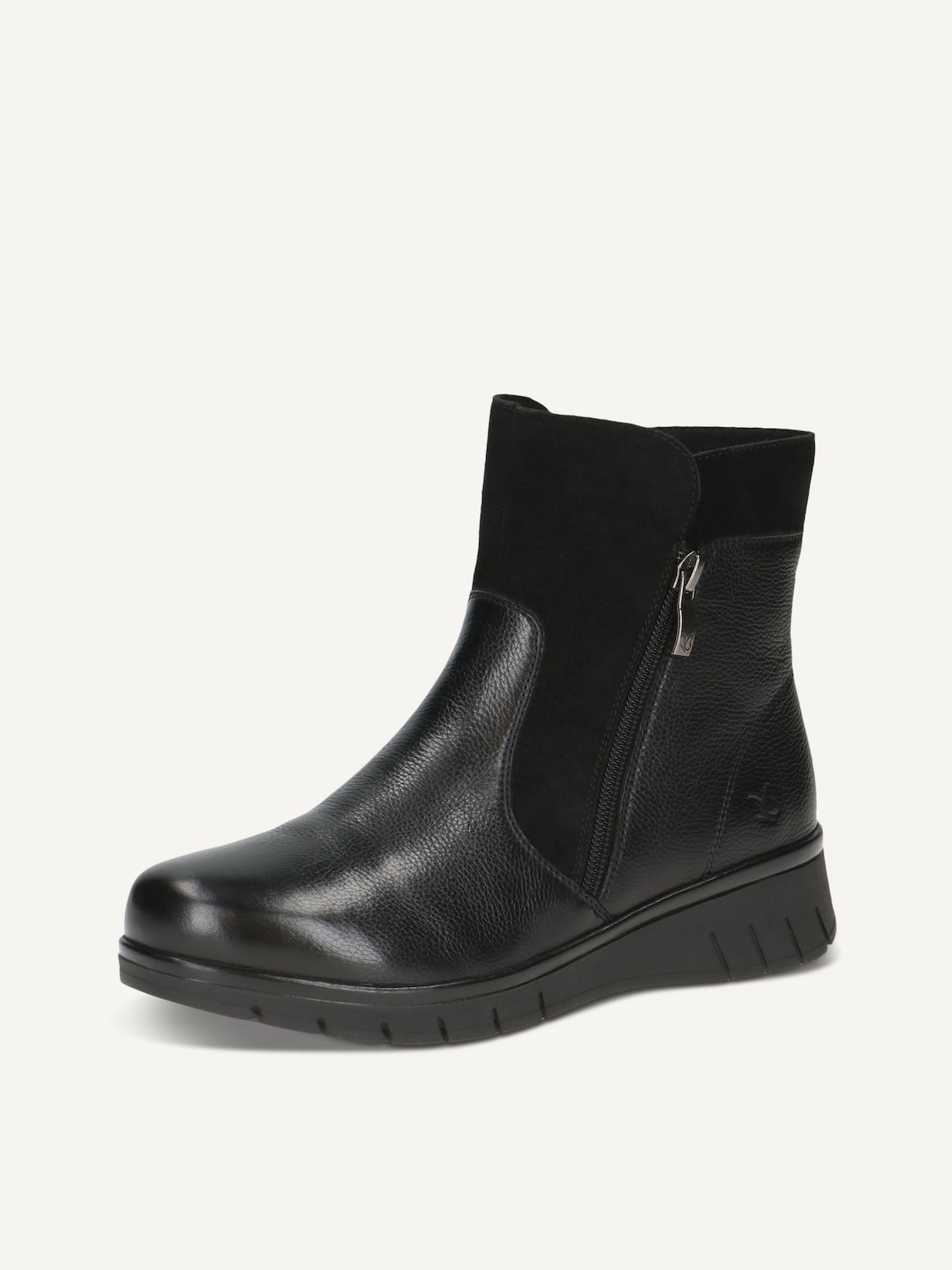 Caprice, Bottine en cuir - noir doublure chaude BLACK COMB, image 2 sur 5