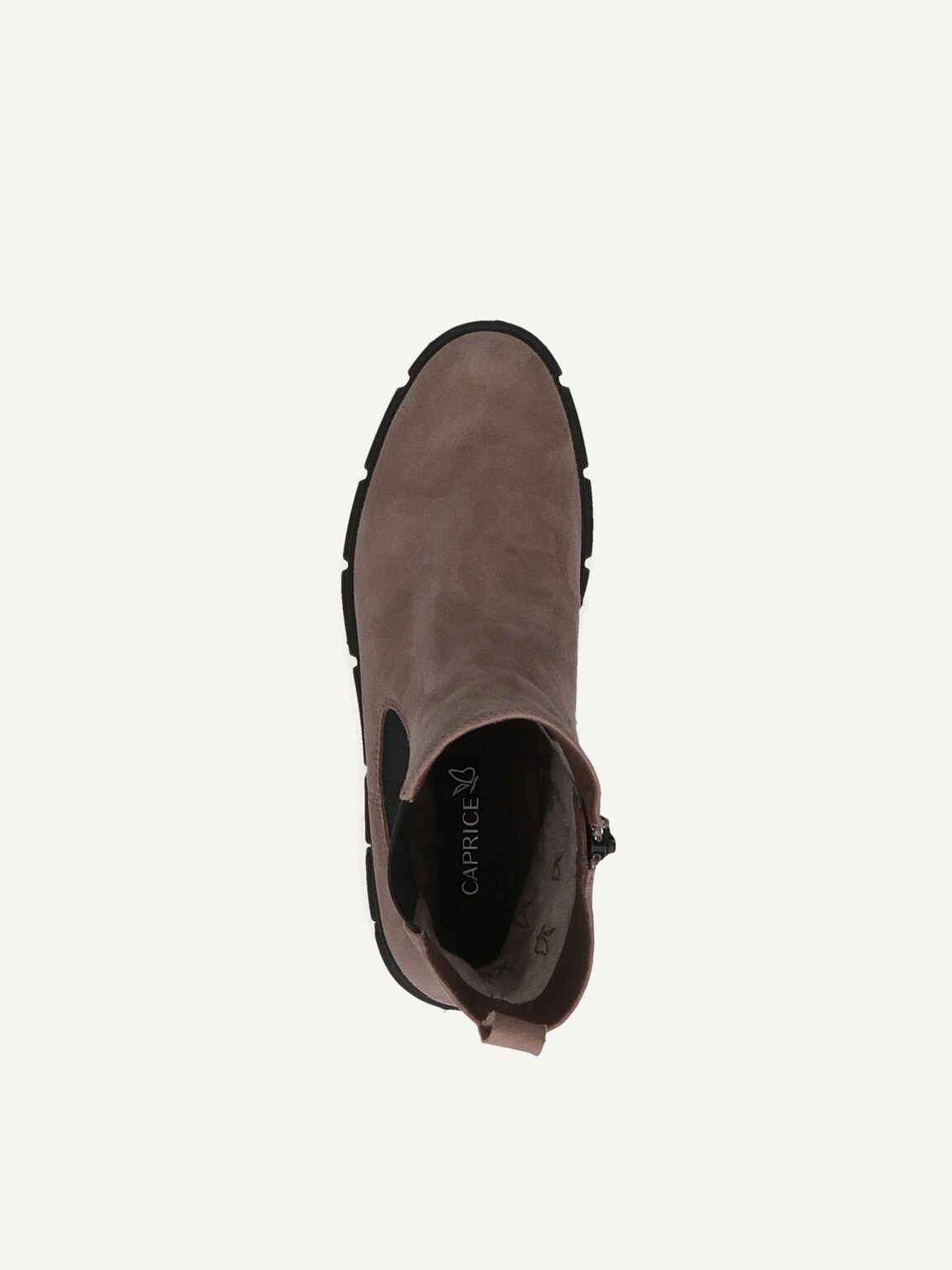 Caprice, Leather Bootie - brown MUD SUEDE, image 6 of 6