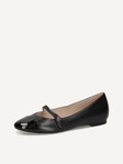 Not selected, Caprice, Leather Ballerina - black BLACK COMB