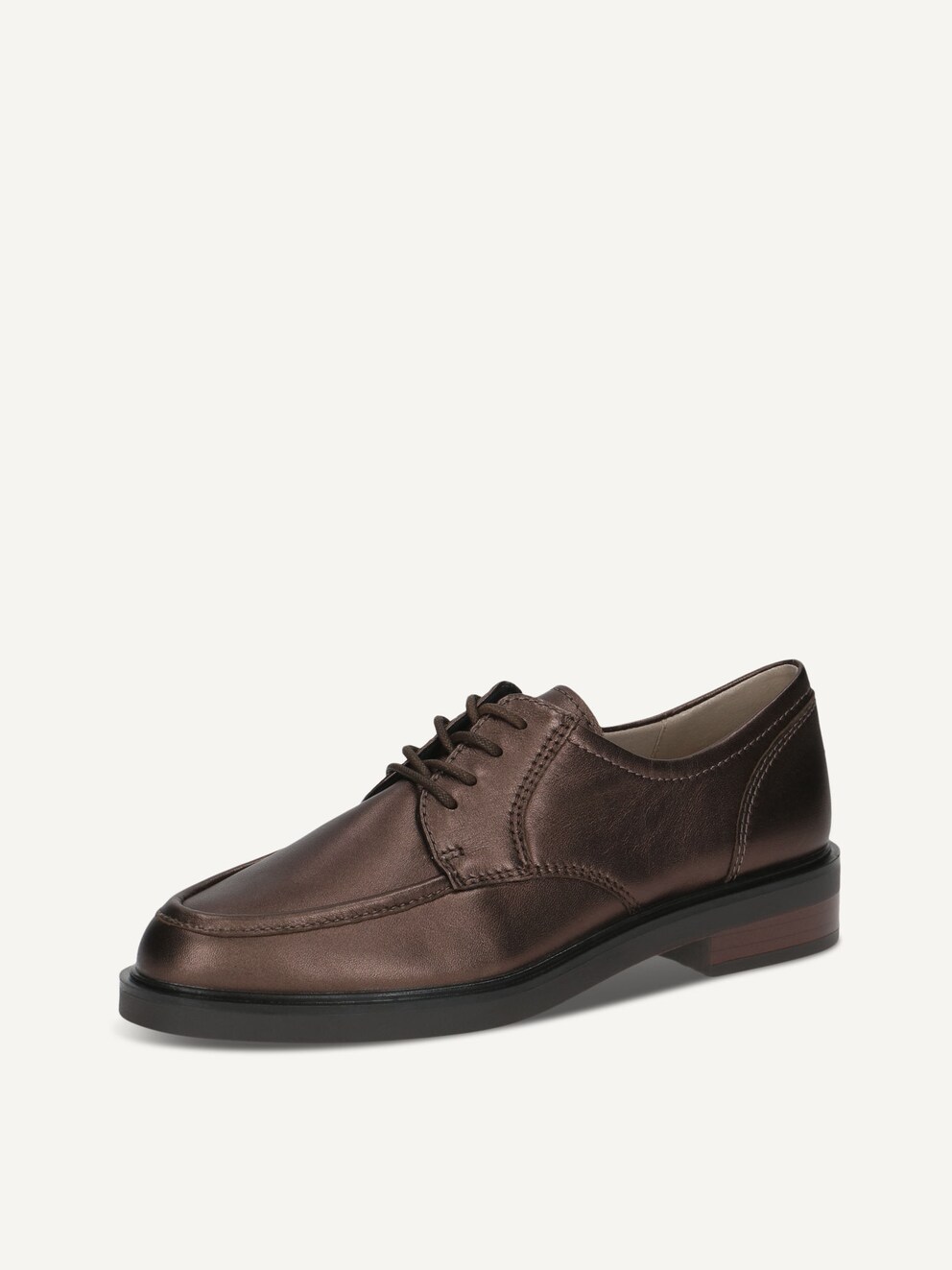 Caprice, Leather Low shoes - brown DK BROWN MET, image 1 of 6