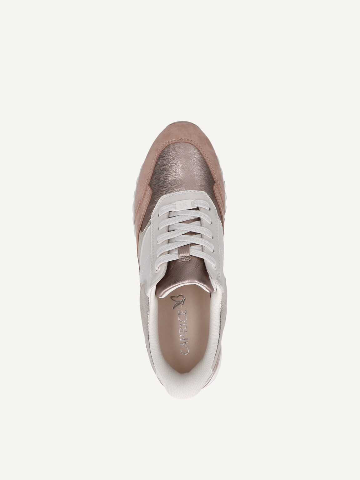 Caprice, Leather Sneaker - beige SAND COMB, image 6 of 6