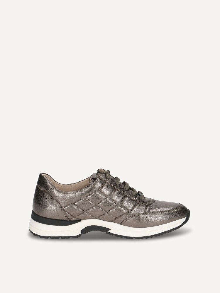 Caprice, Leather Sneaker - metallic PIOMBO METAL, image 3 of 5