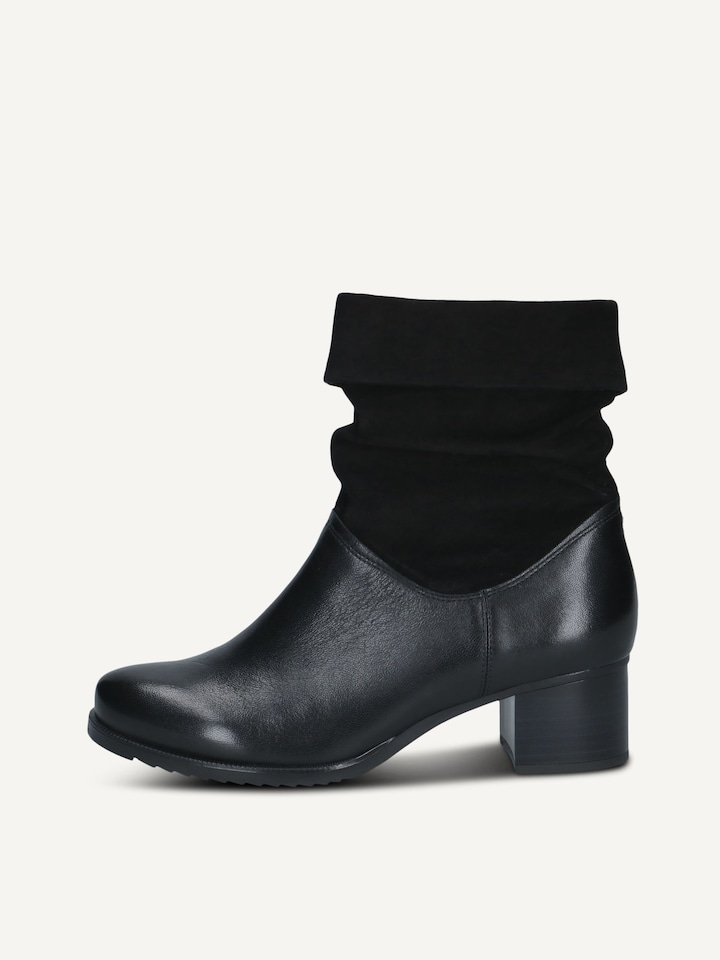 Caprice, Lederstiefelette - schwarz BLACK COMB