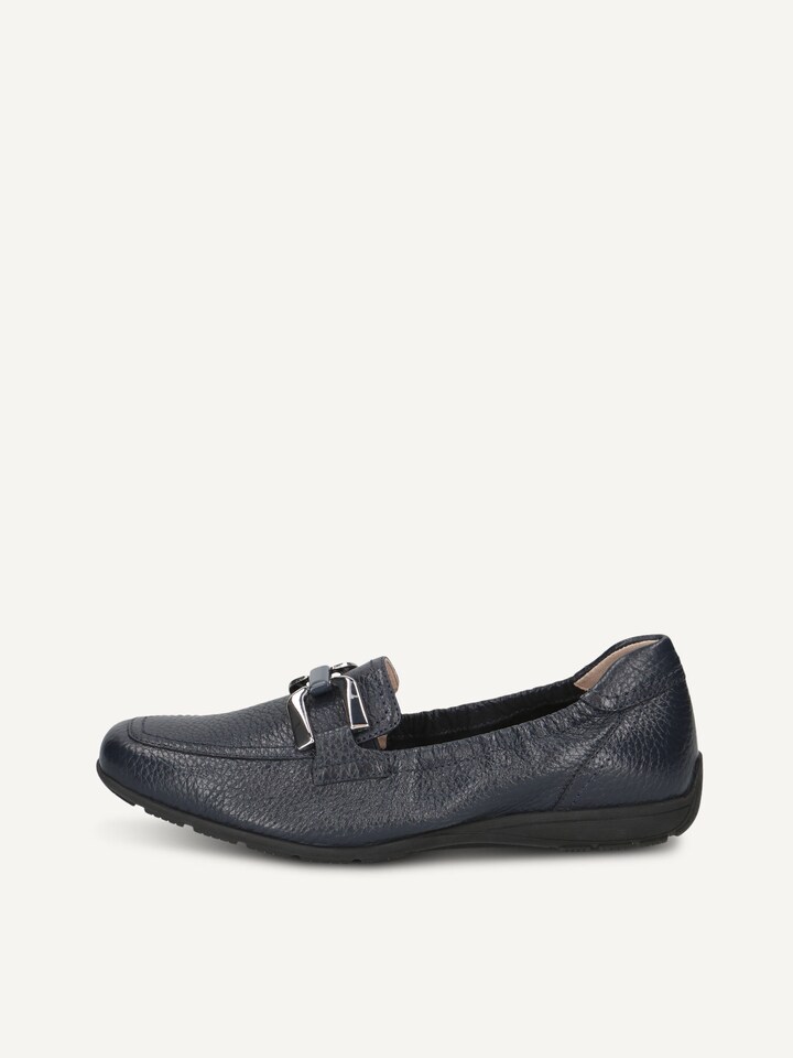 Caprice, Mocassin en cuir - bleu OCEAN DEER