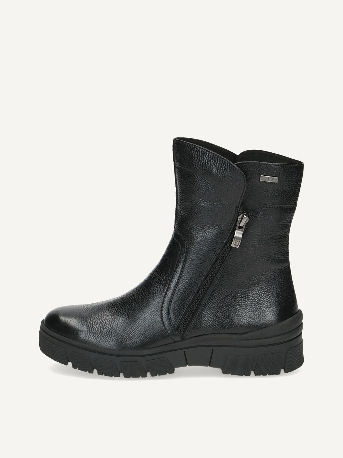 Caprice, Leather Bootie - black warm lining BLACK NAPPA, image 2 of 5