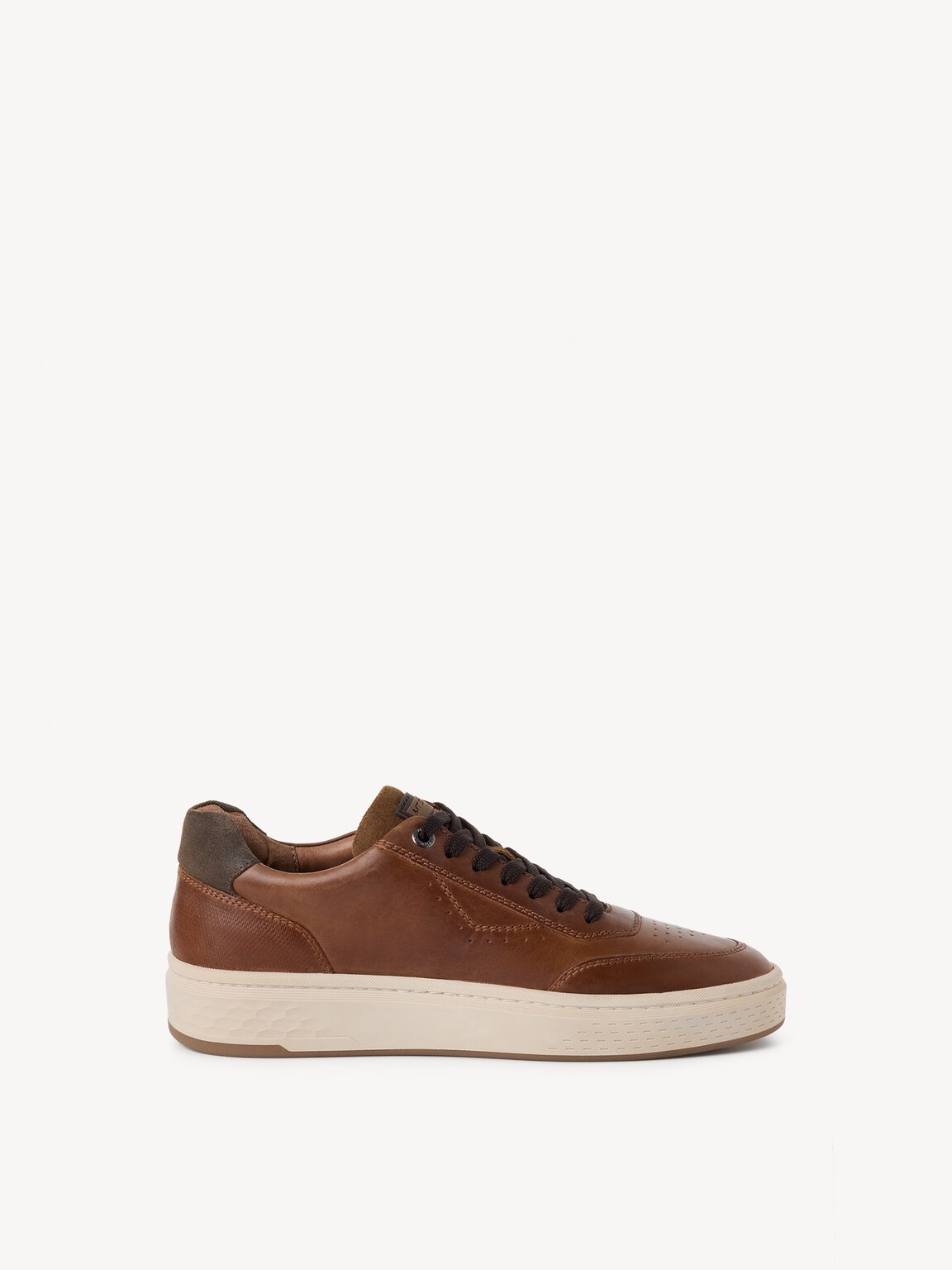 Marco Tozzi, Leather Sneaker - brown COGNAC, image 6 of 6