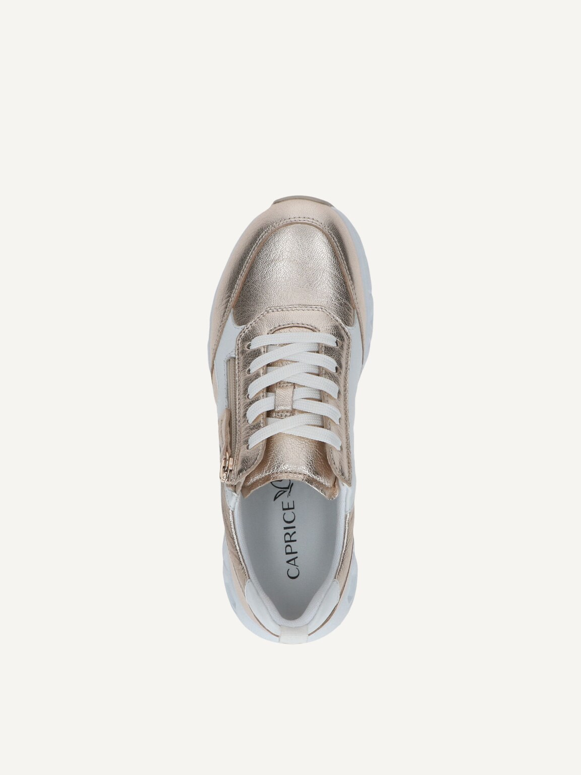Caprice, Leather Sneaker - metallic PLATIN.MET.CO, image 5 of 5