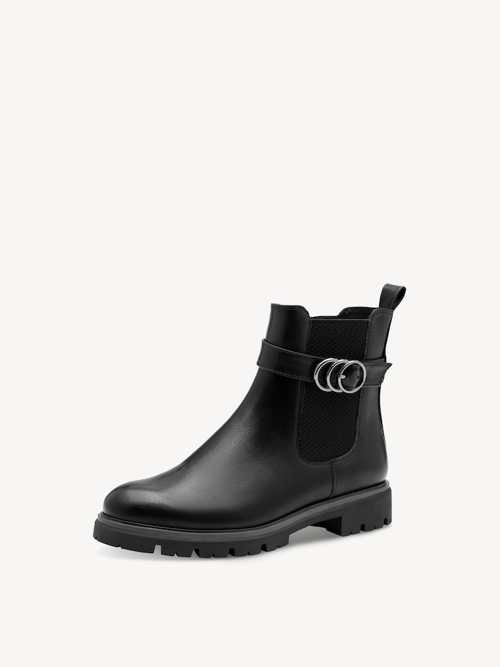 Marco Tozzi, Chelseaboot - zwart BLACK