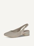 Selected, Caprice, Leather sling pumps - beige CREAM NAPPA