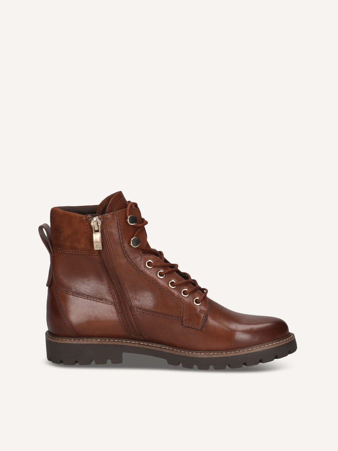 Caprice, Leather Bootie - brown COGNAC COMB, image 3 of 5