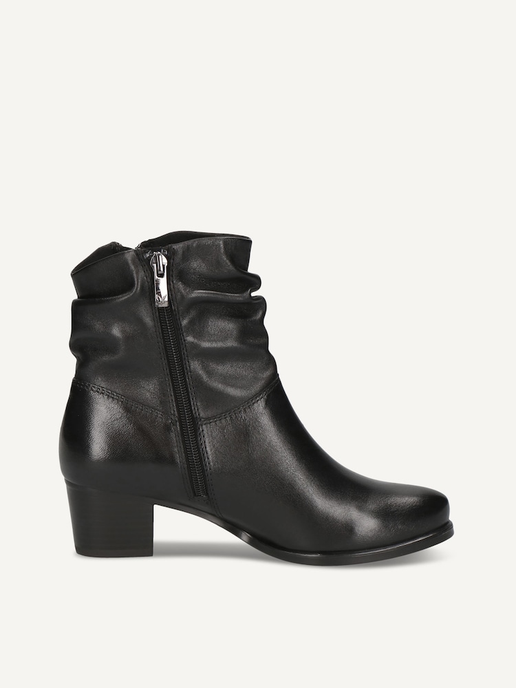 Caprice, Bottine en cuir - noir BLACK SOFTNAP., image 3 sur 5