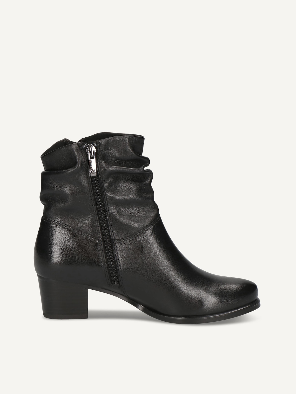 Caprice, Bottine en cuir - noir BLACK SOFTNAP., image 3 sur 5