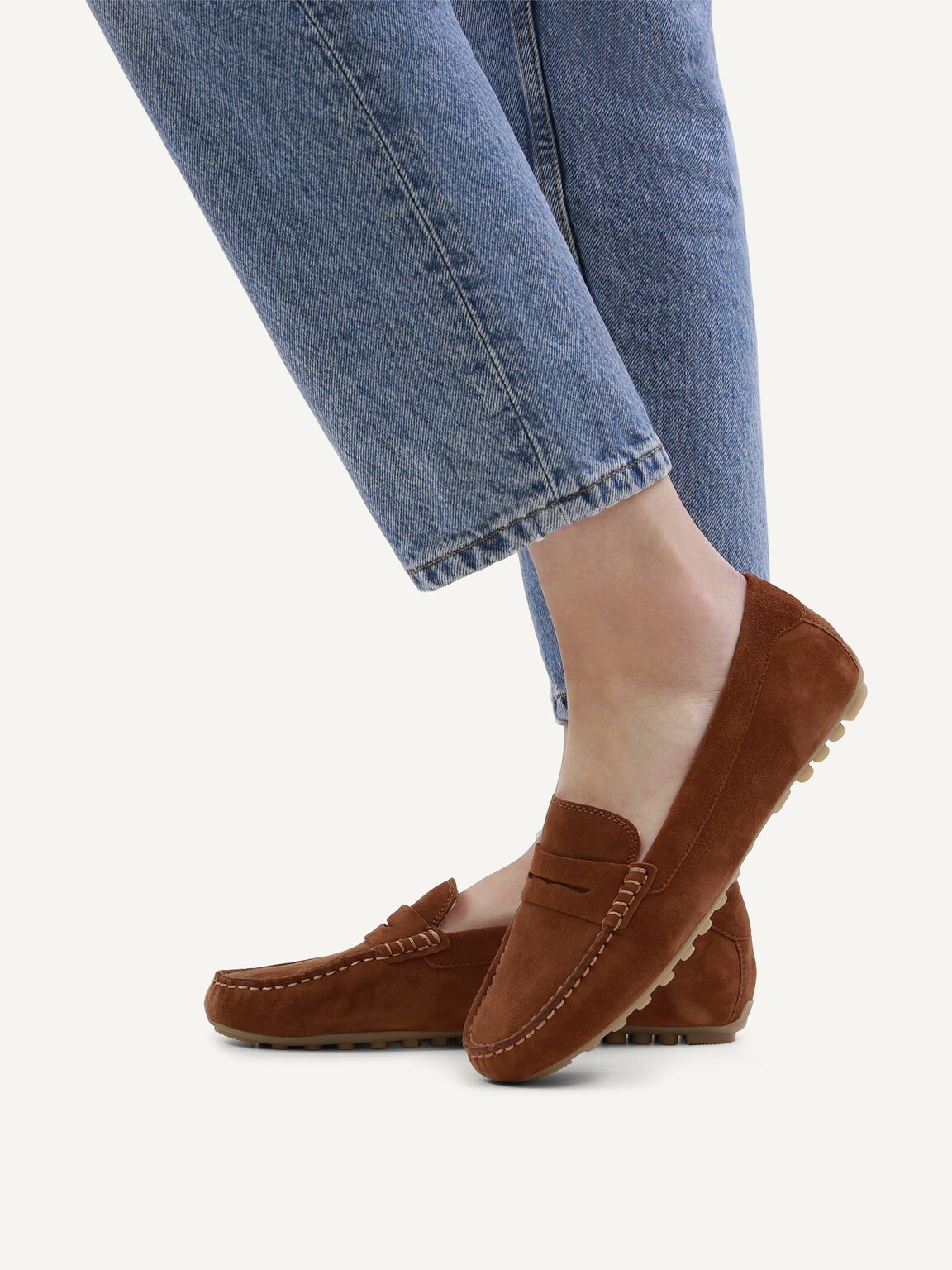 Caprice, Leather Moccasin - brown COGNAC SUEDE, image 2 of 6
