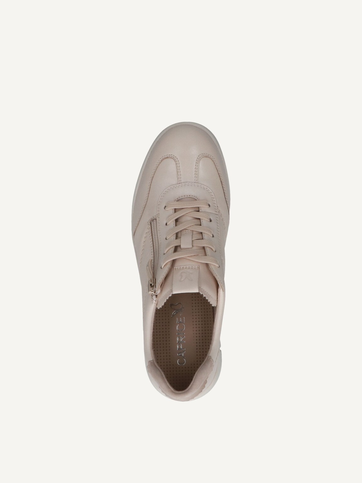 Caprice, Leather Sneaker - metallic CREAM COMB, image 5 of 5