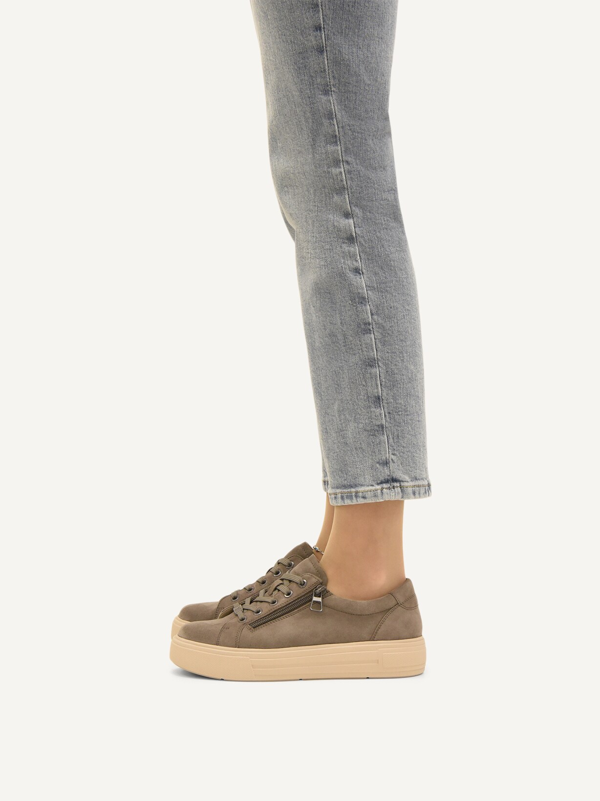 Caprice, Ledersneaker - braun TAUPE SUEDE, Bild 2 von 6