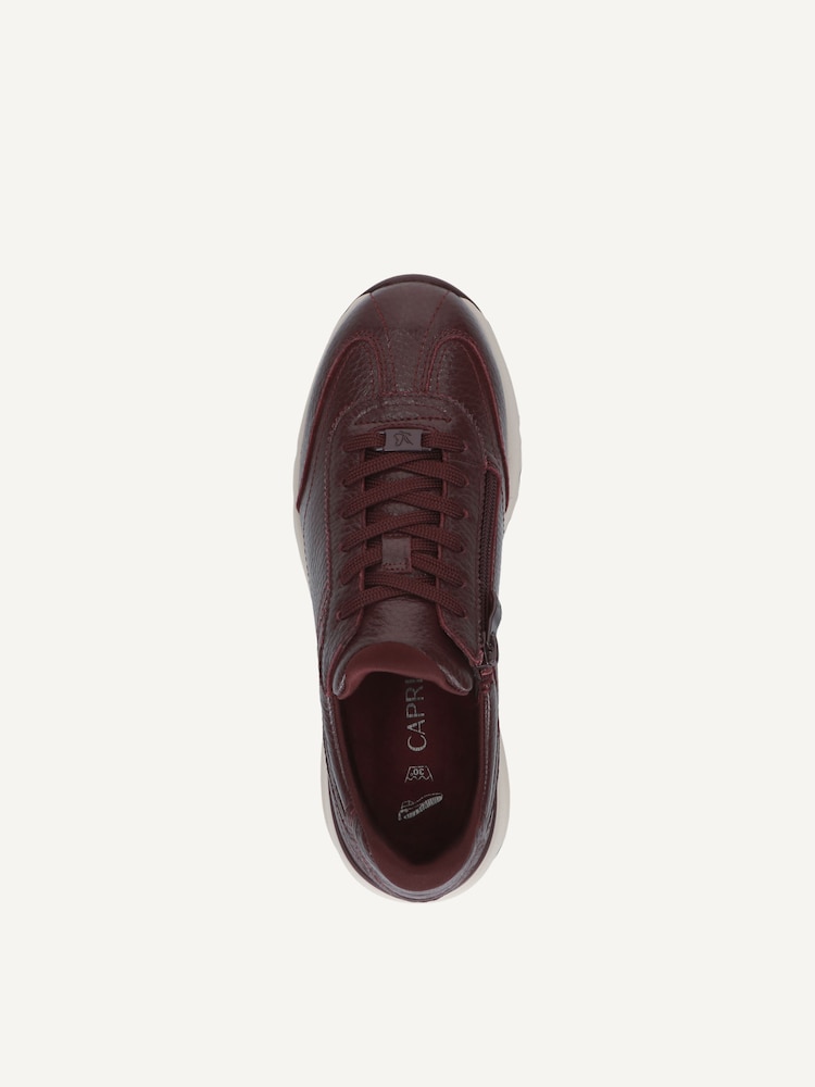 Caprice, Leather Sneaker - red BORDEAUX DEER, image 4 of 5