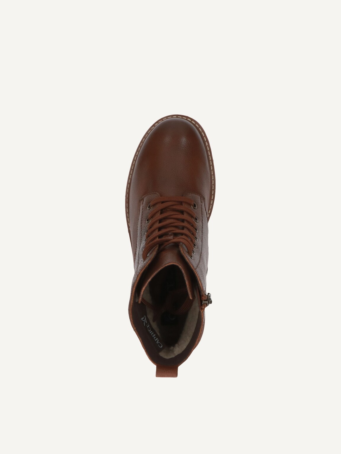 Caprice, Leather Bootie - brown warm lining COGNAC NAPPA, image 5 of 5