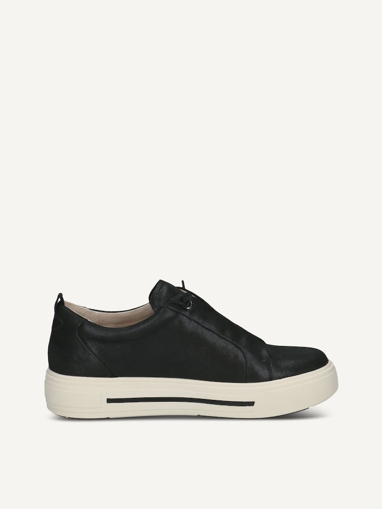 Caprice, Basket en cuir - noir BLACK METALLIC, image 3 sur 5