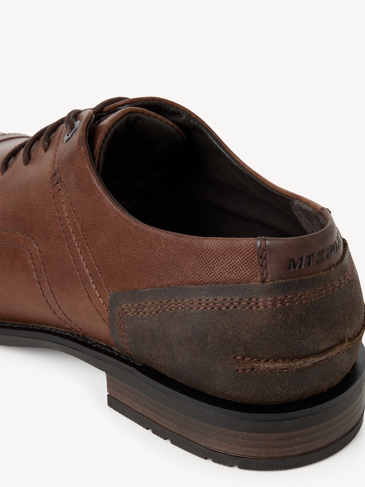 Marco Tozzi, Leather Low shoes - brown, COGNAC, Image 5 of 6