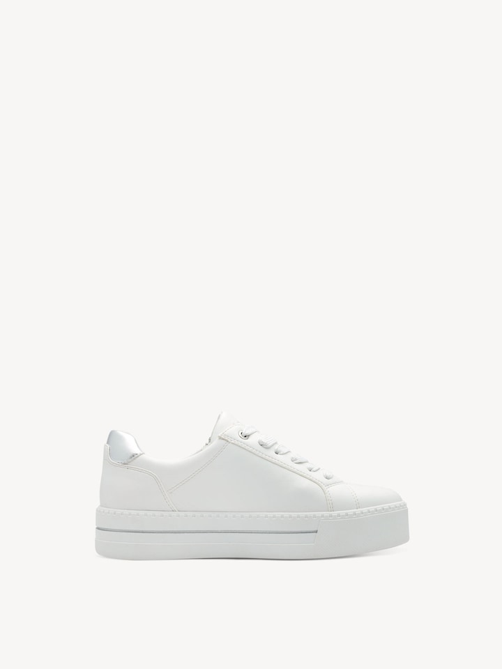 Jana, Sneaker - weiß WHITE/SILVER