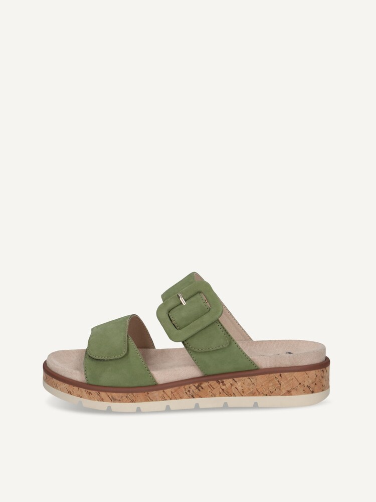 Caprice, Leather Mule - green GREEN SUEDE, image 3 of 6
