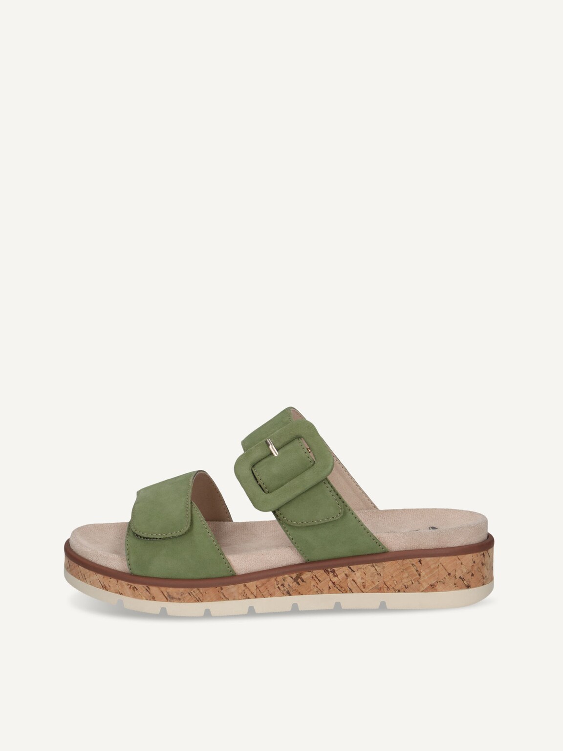 Caprice, Leather Mule - green GREEN SUEDE, image 3 of 6