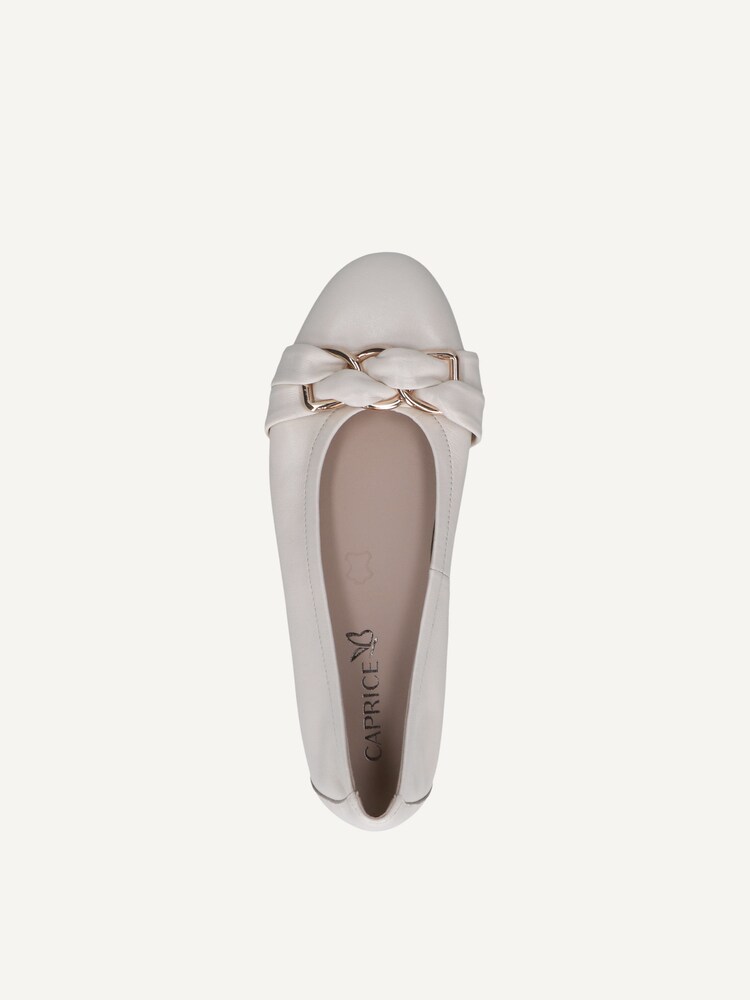 Caprice, Ballerine en cuir - jaune VANILLA SOFTN., image 4 sur 5
