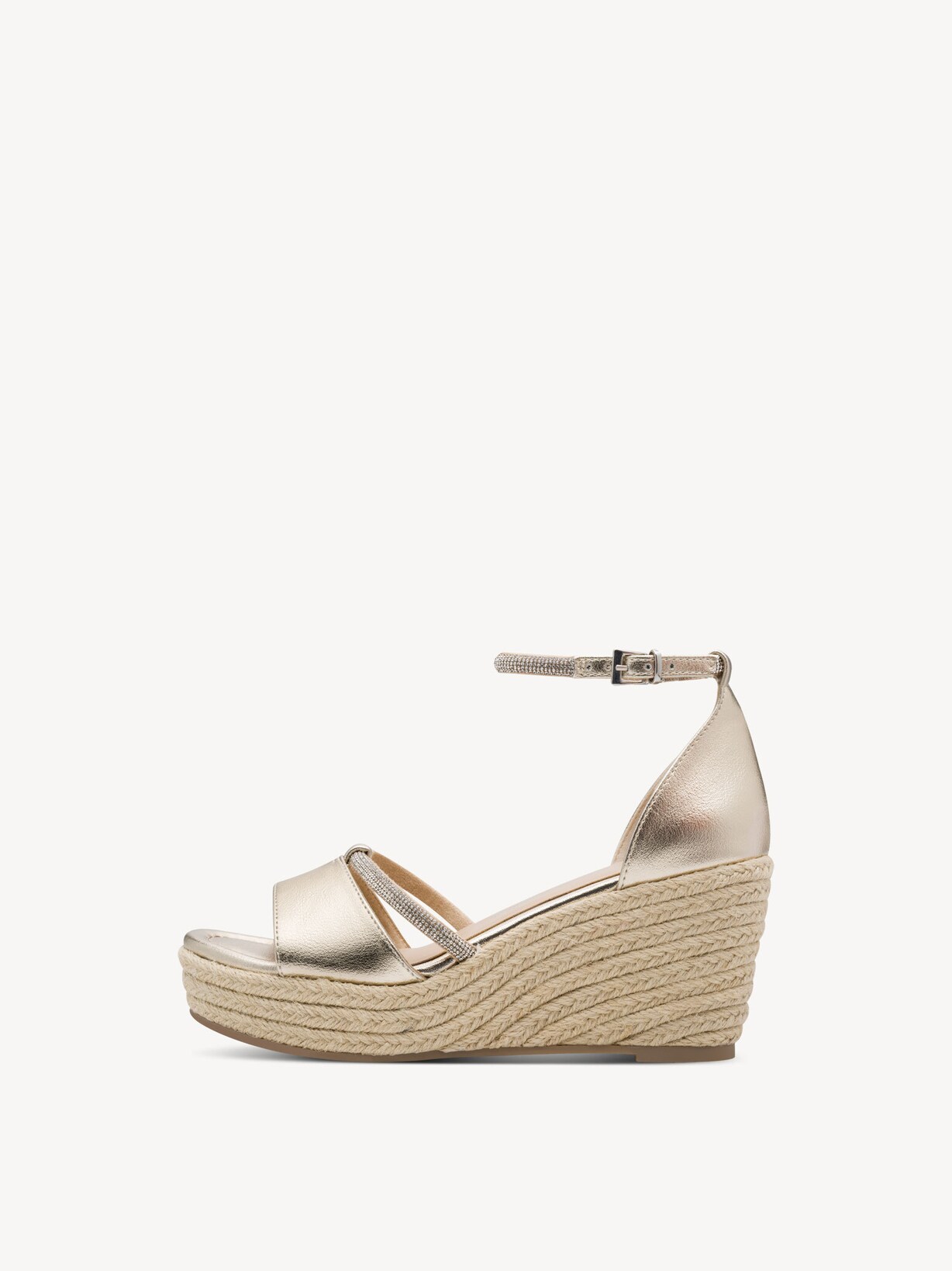 Marco Tozzi, Heeled sandal - metallic GOLD, image 2 of 6