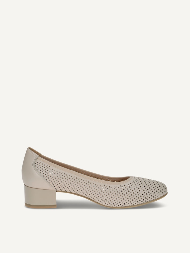 Caprice, Escarpin en cuir - beige CREAM NAPPA, image 3 sur 5