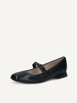 Not selected, Caprice, Leather Ballerina - black BLACK NAPPA